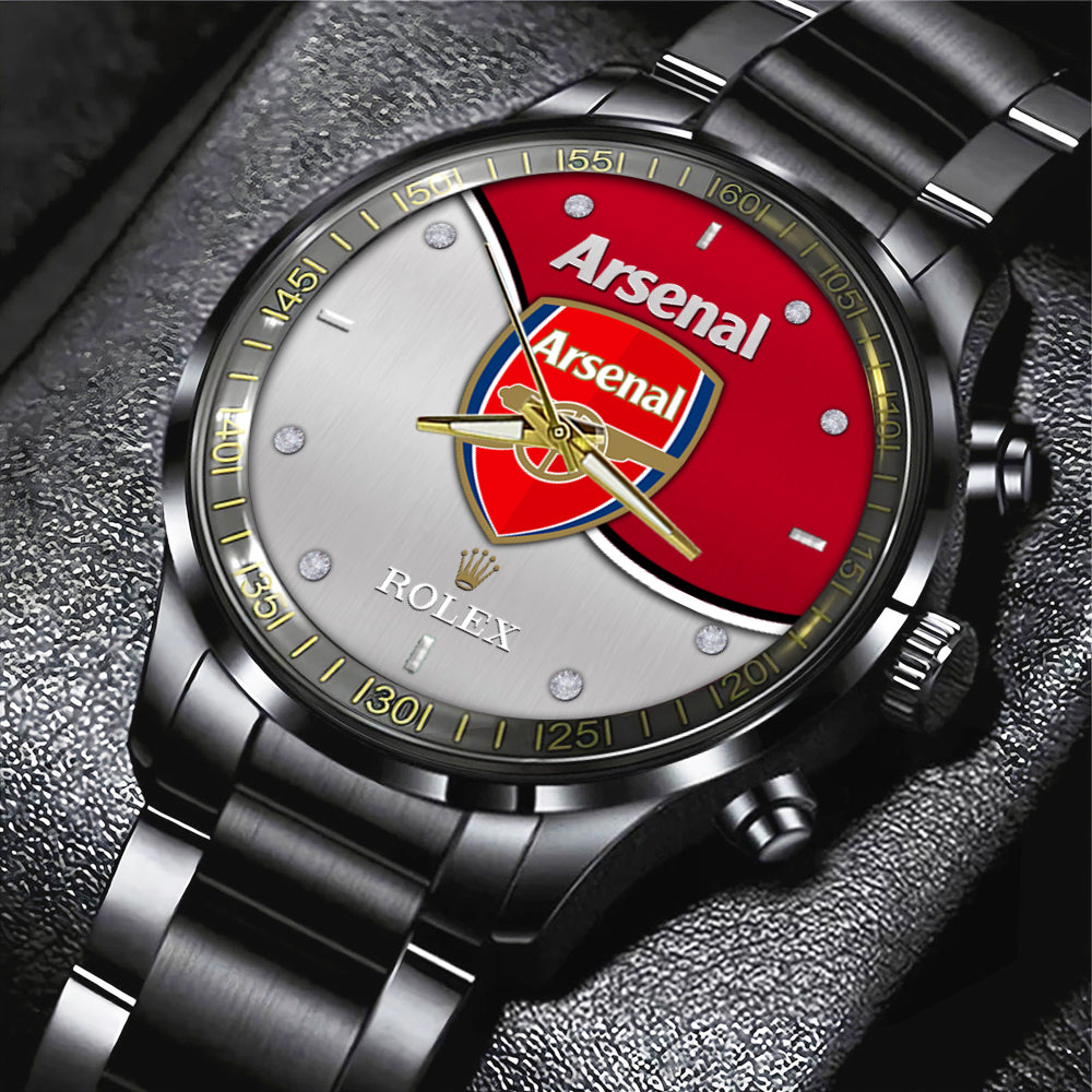 Arsenal FC x Rolex Black Stainless Steel Watch – MAITM8424