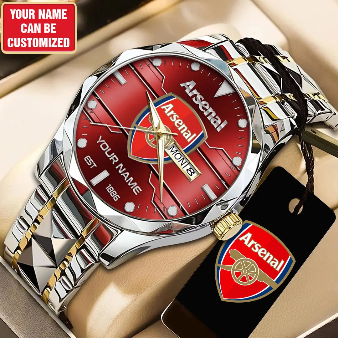 Personalized Arsenal FC Alloy Luxury Quartz Watch – TANTN23601