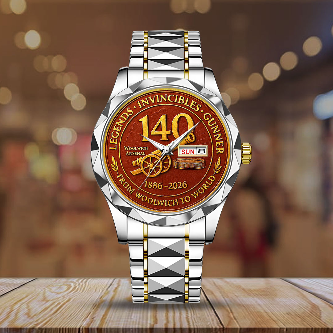 Arsenal FC 140 Years Alloy Luxury Quartz Watch – MAITM14202