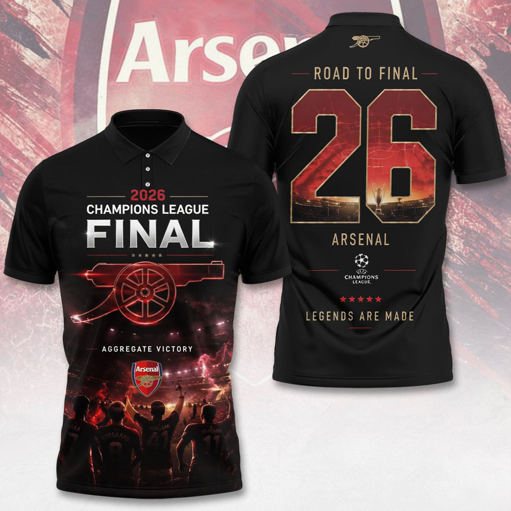 Arsenal FC Champions League Final 2026 3D Apparel – TANTN22717