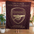 Arsenal FC 140th Anniversary Quilt Blanket – TMTHU3046