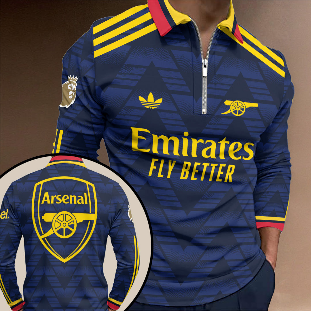 Arsenal FC Premier League 26/27 Zip Polo Shirt – TANTN24716
