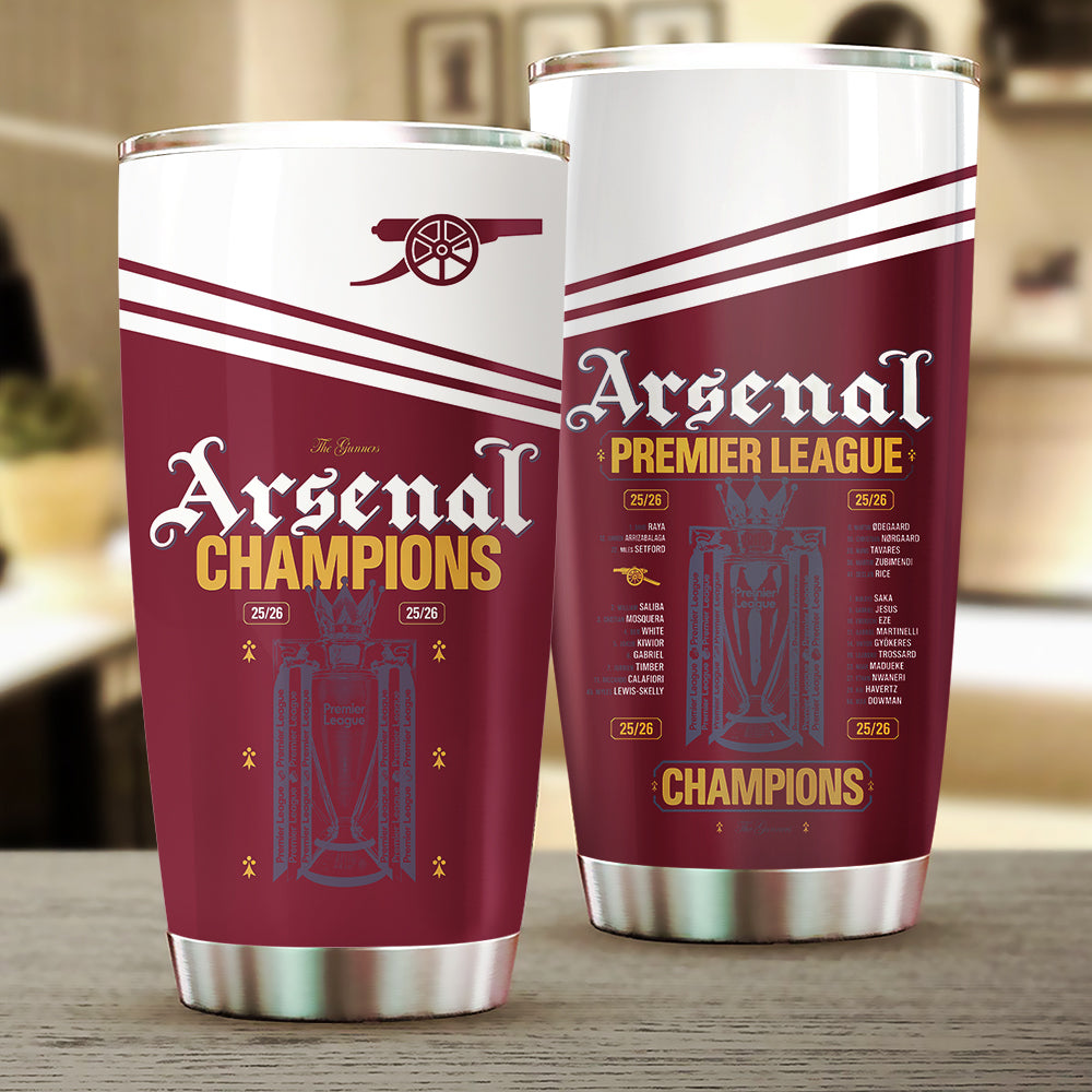 Arsenal FC Premier League Champions 25/26 Tumbler Cup – TANTN23068