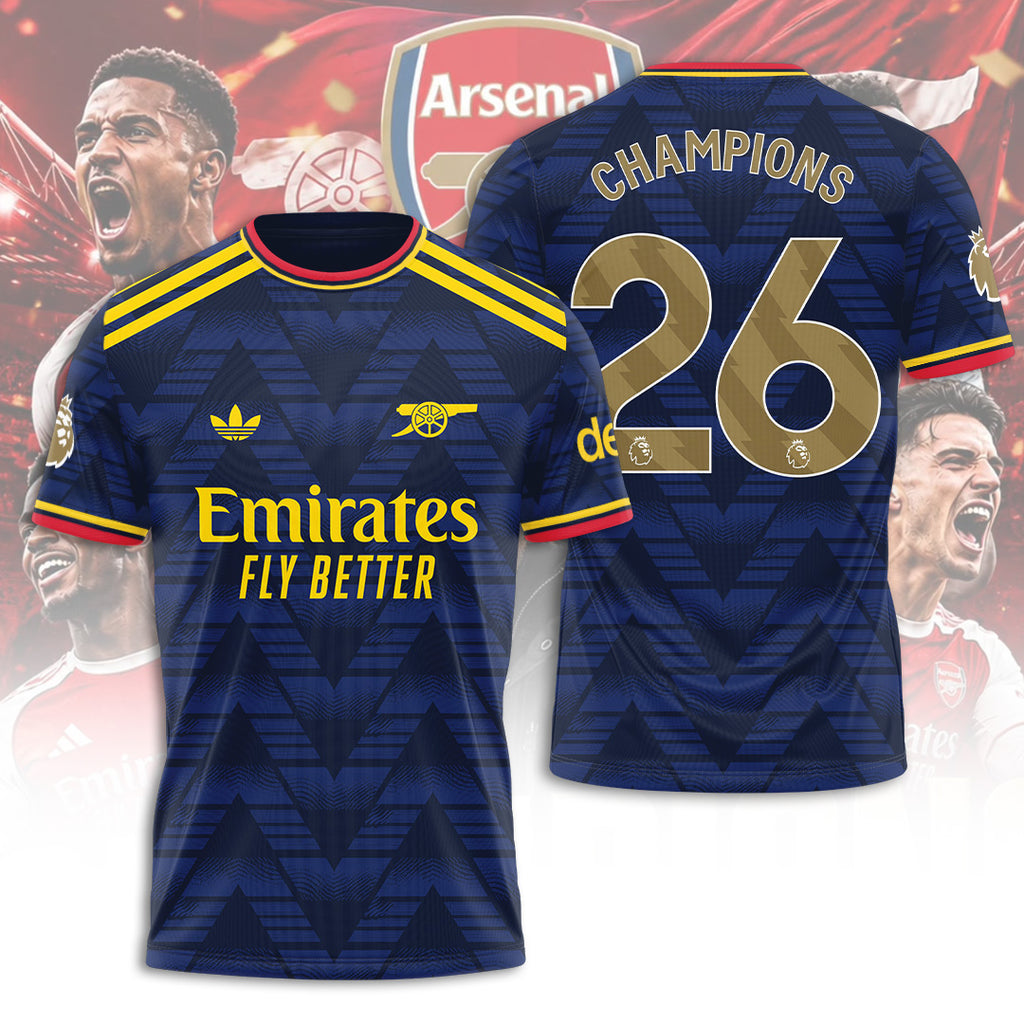 Arsenal FC Premier League Champions 25/26 3D Apparel – TANTN24494