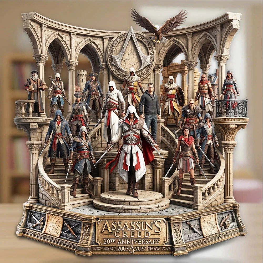 Assassin's Creed 20th Anniversary Custom Shape Acrylic Plaque – TMTHU10063