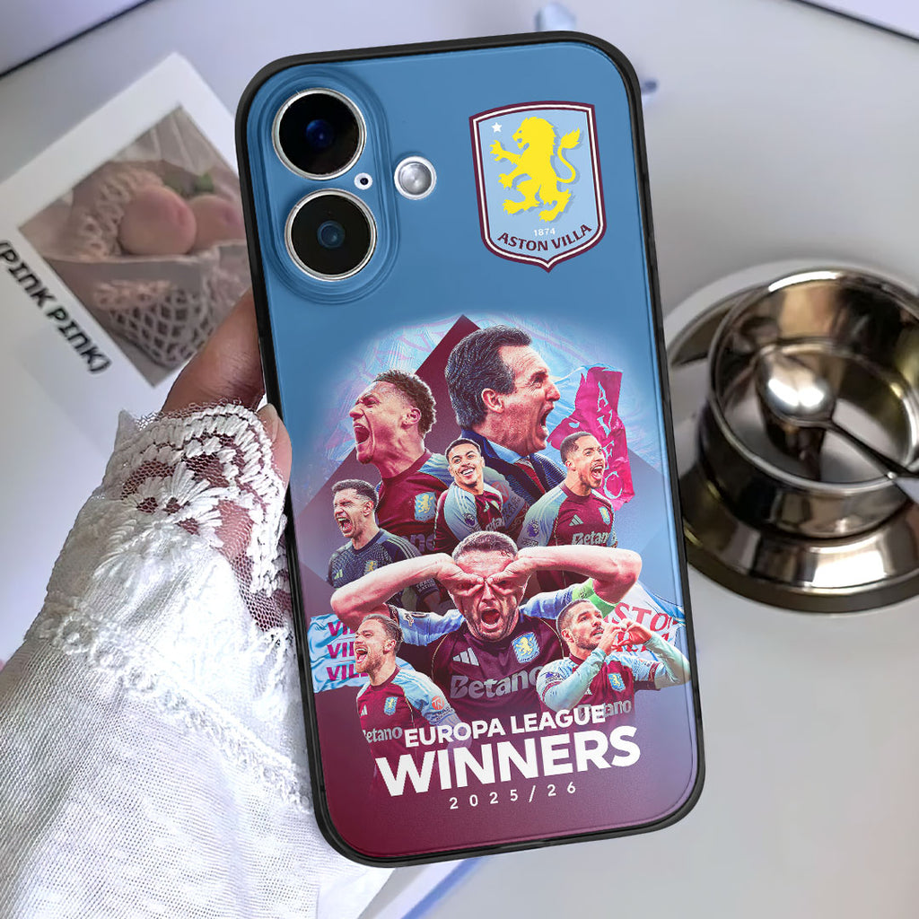 Aston Villa 2025-26 UEFA Europa League Winners Phone Case – HOATT18106