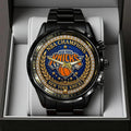 New York Knicks NBA Finals Champions 2026 Black Stainless Steel Watch – TANTN25662