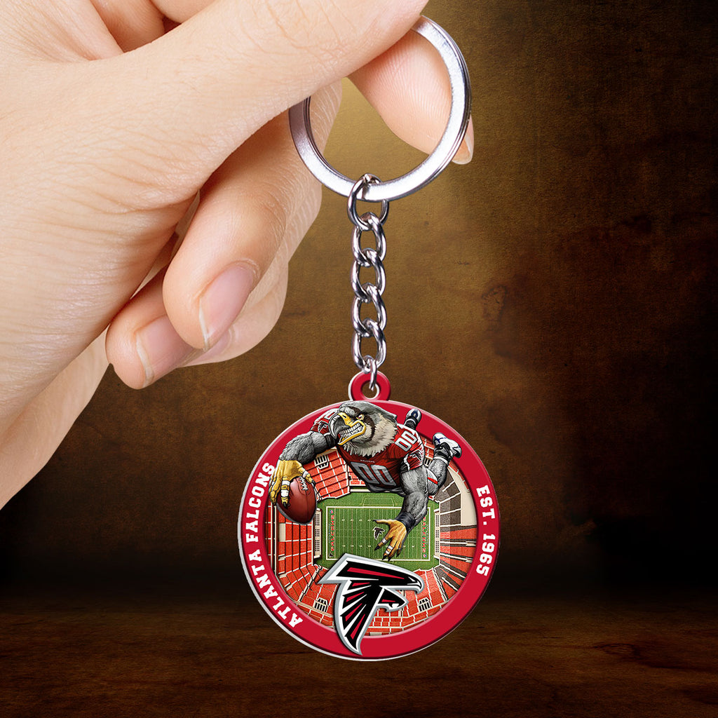 Atlanta Falcons Custom Shape 2-sided Keychain – HOATT12682