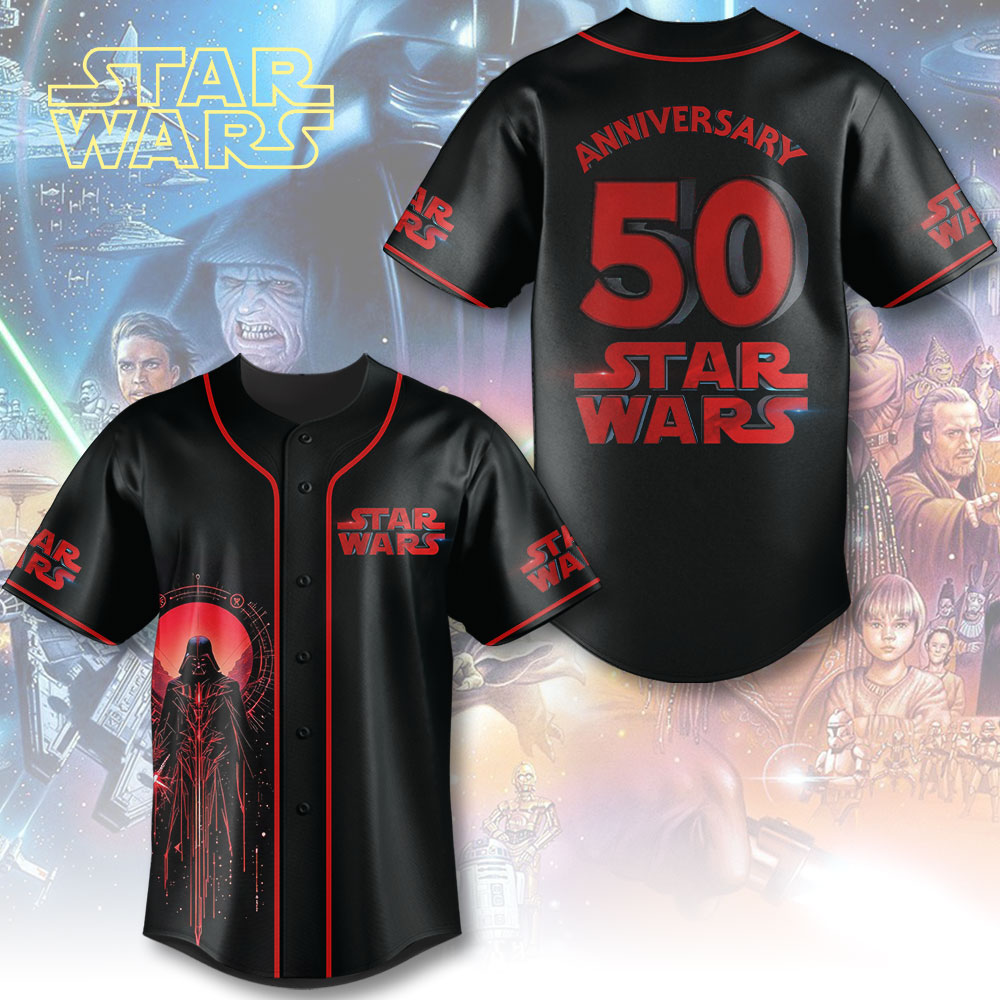 Star Wars x Darth Vader 50th Anniversary Baseball Jersey – TMTHU633