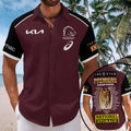 Brisbane Broncos Short Sleeve Button-Down Shirt – TMTHU1568