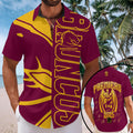 Brisbane Broncos Short Sleeve Button-Down Shirt – TMTHU1437