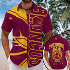 Brisbane Broncos Short Sleeve Button-Down Shirt – TMTHU1437