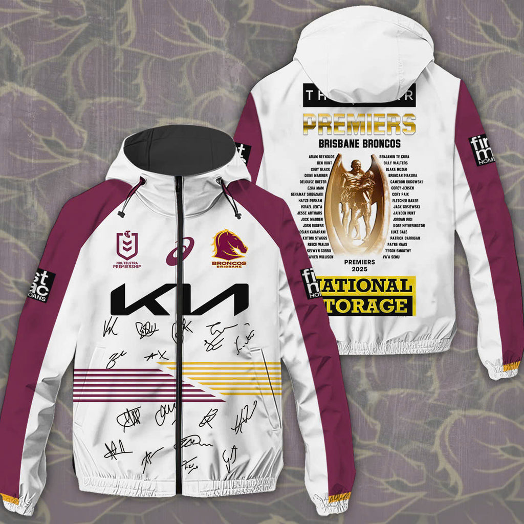 Brisbane Broncos 3D Windbreaker Jacket – TMTHU1402