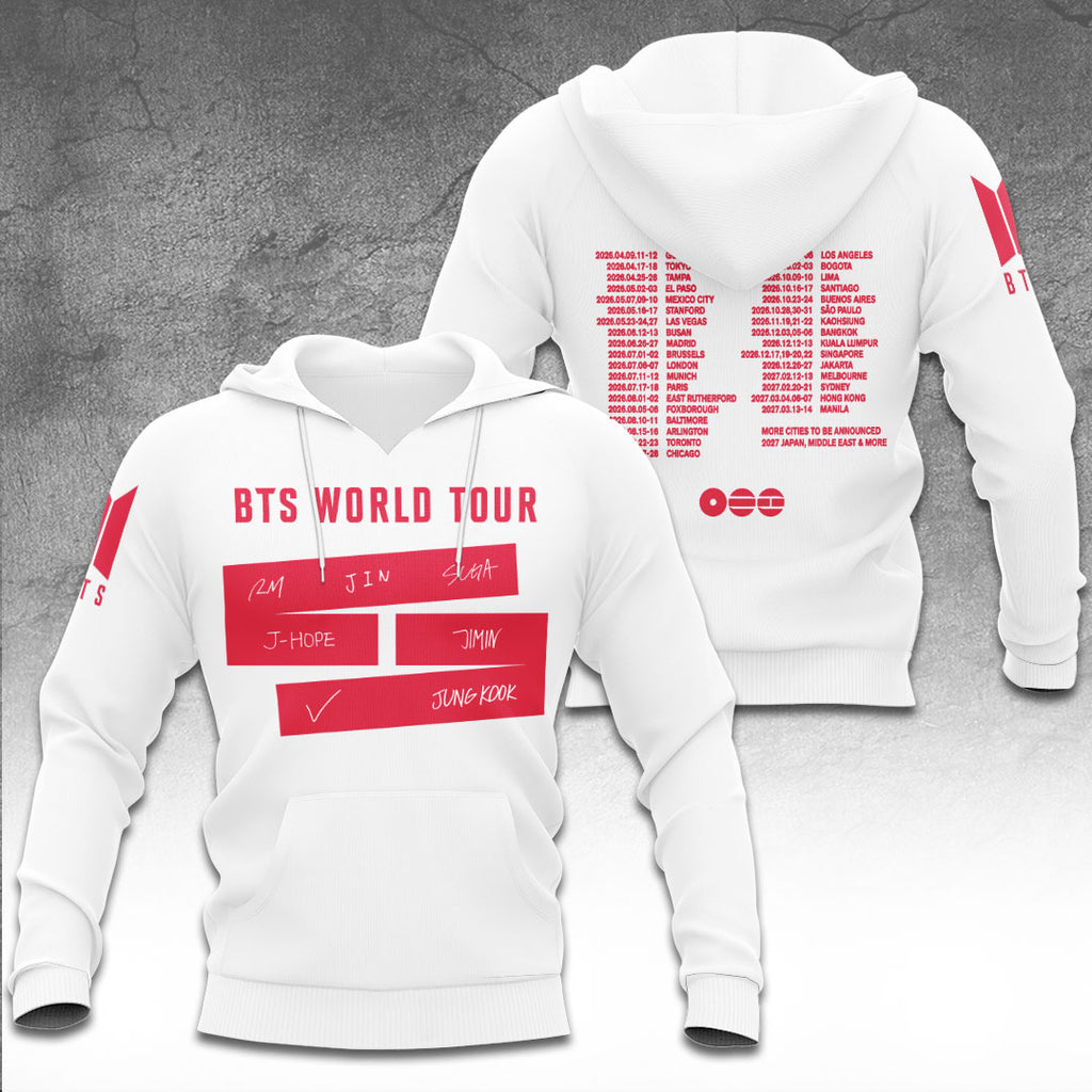 BTS World Tour 2026 3D Apparel – TANTN20757