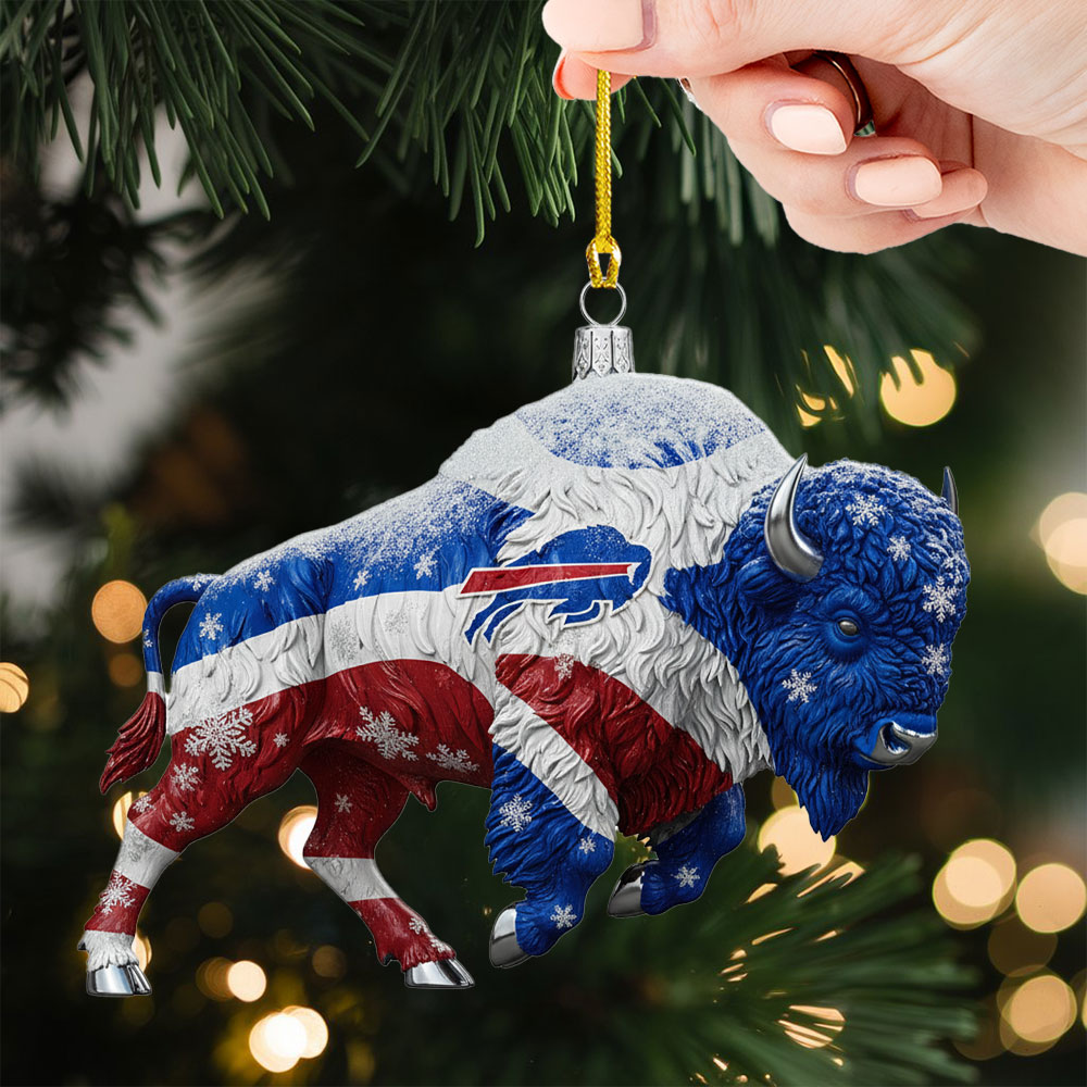 Buffalo Bills Custom Shape 2-side Printed Acrylic Ornament – TMTHU1002