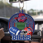 Buffalo Bills Custom shape 2-sided Acrylic Car Ornament – TMTHU738