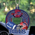 Buffalo Bills Custom shape 2-sided Acrylic Car Ornament – TMTHU738