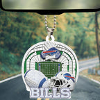 Buffalo Bills Custom shape 2-sided Acrylic Car Ornament – TMTHU853