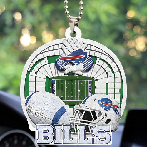 Buffalo Bills Custom shape 2-sided Acrylic Car Ornament – TMTHU853