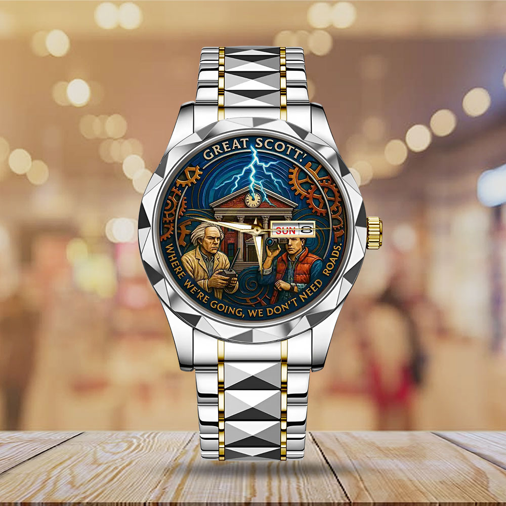 Back to the Future 40th Anniversary 2025 Alloy Luxury Quartz Watch – TANTN18026