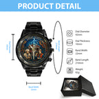 Back to the Future 40th Anniversary 2025 Black Stainless Steel Watch – TANTN18027
