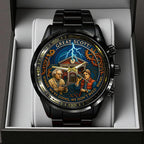 Back to the Future 40th Anniversary 2025 Black Stainless Steel Watch – TANTN18027