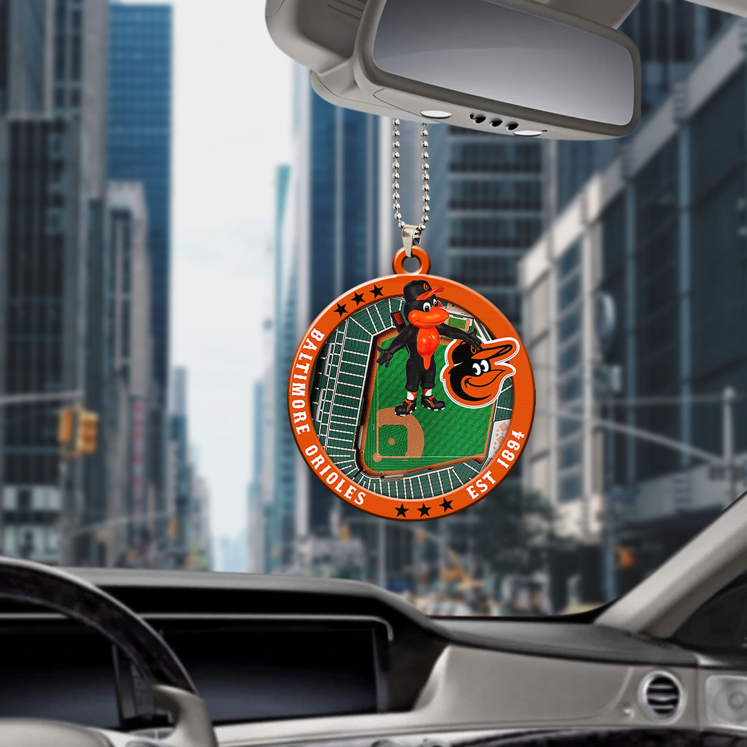 Baltimore Orioles Custom shape 2-sided Acrylic Car Ornament – HOATT13034