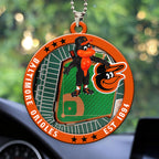 Baltimore Orioles Custom shape 2-sided Acrylic Car Ornament – HOATT13034