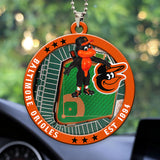 Baltimore Orioles Custom shape 2-sided Acrylic Car Ornament – HOATT13034