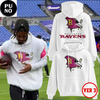Baltimore Ravens 2026 Crucial Catch Logo Hand Draw Hoodie Shirt