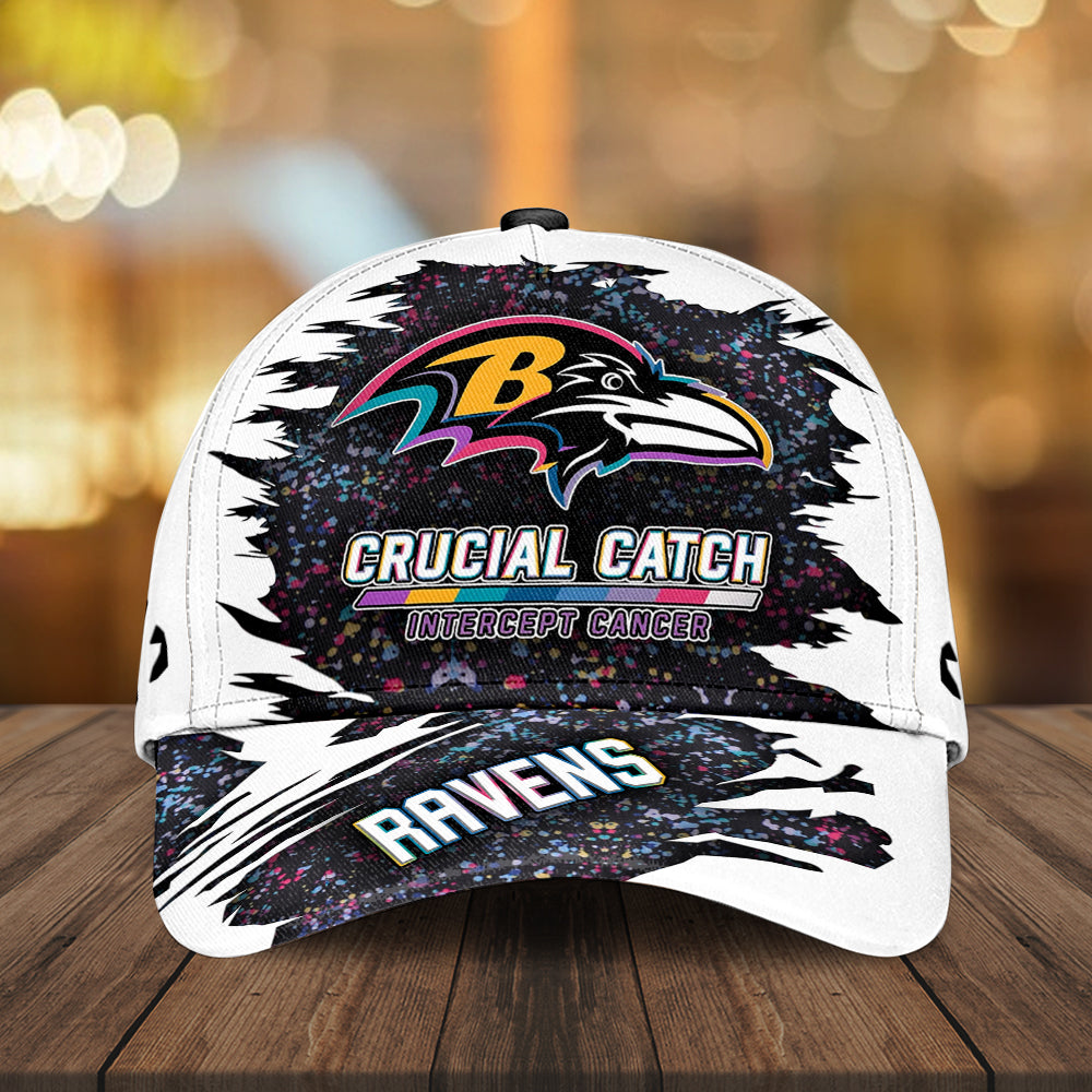 Baltimore Ravens x Crucial Catch Intercept Cancer Classic Cap – MAITM12949