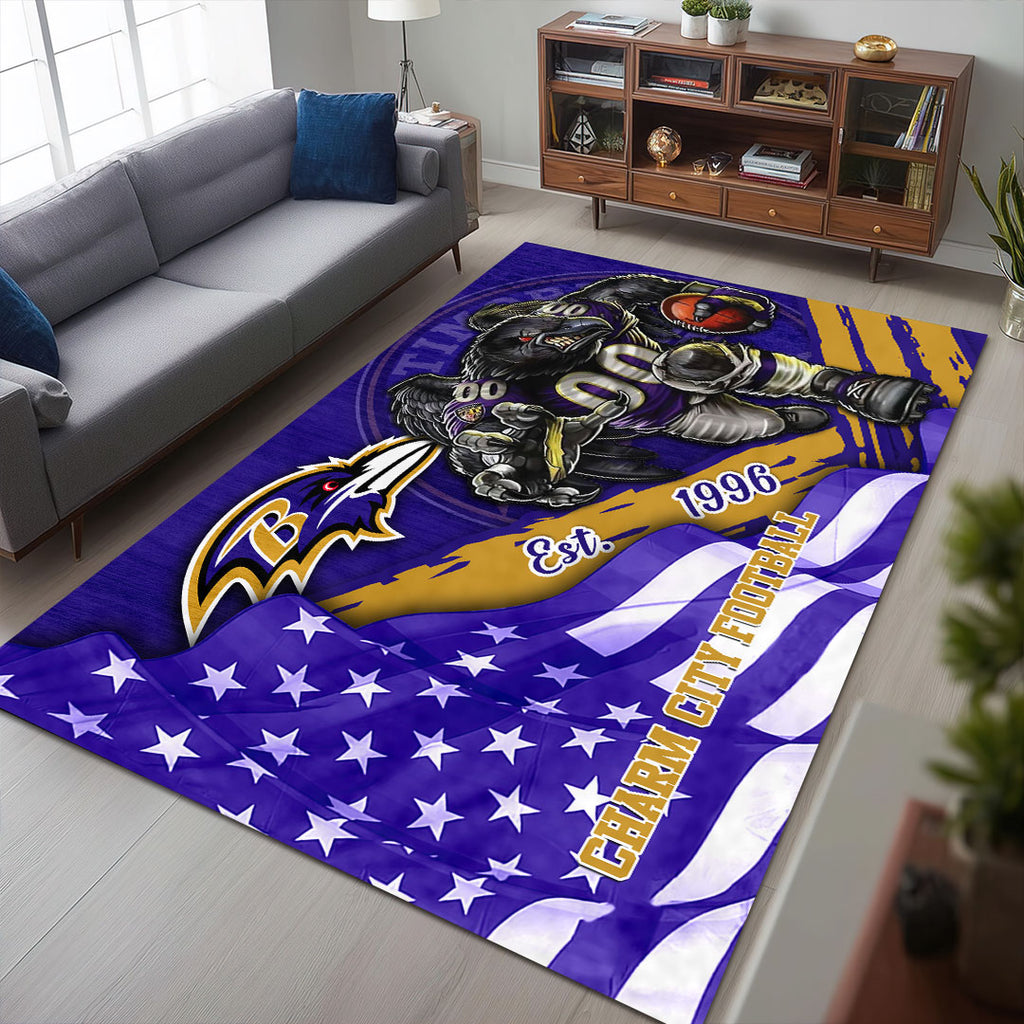 Baltimore Ravens Rectangular Rug – HOATT13152