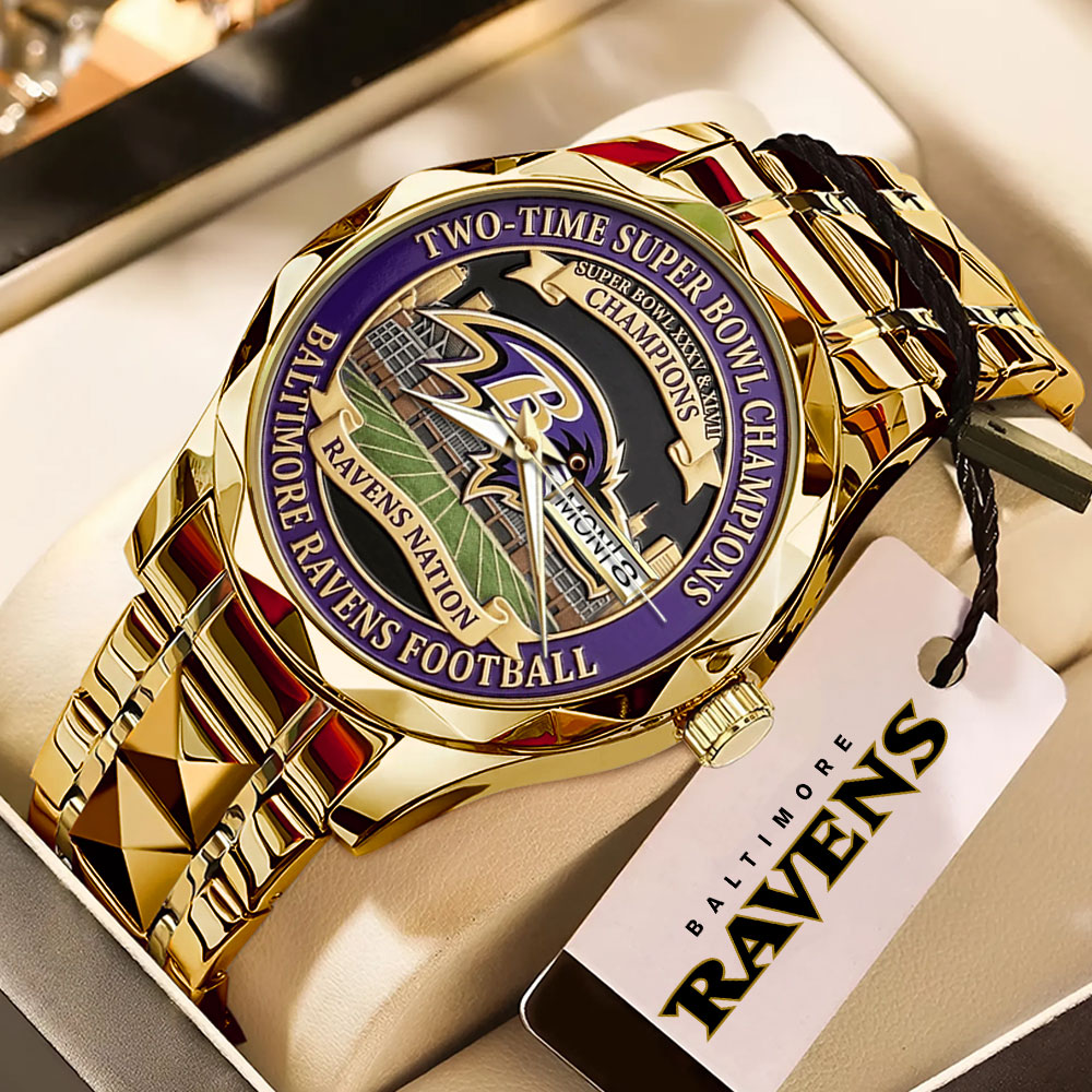 Baltimore Ravens Alloy Luxury Quartz Watch – MAITM14251