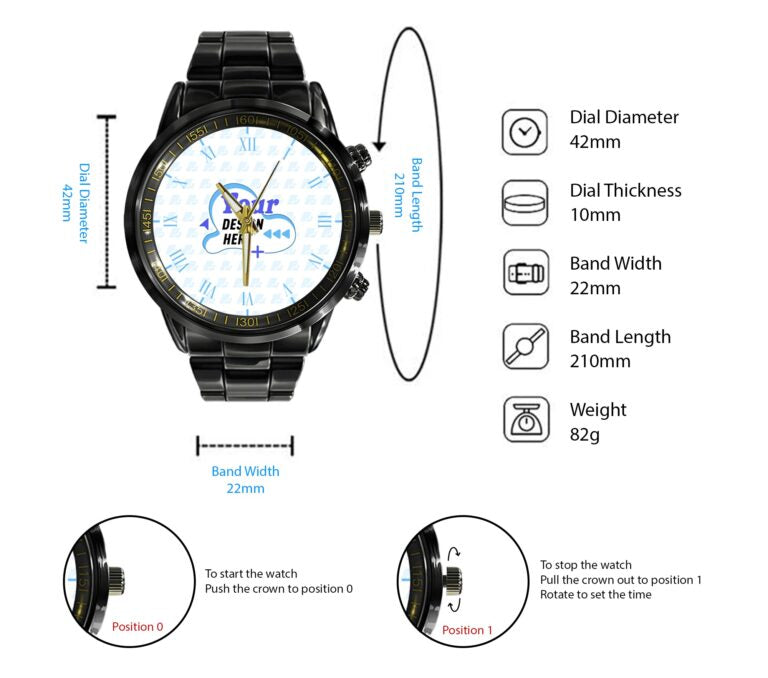 Elvis Presley x Harley Davidson Black Stainless Steel Watch – MAITM 6387