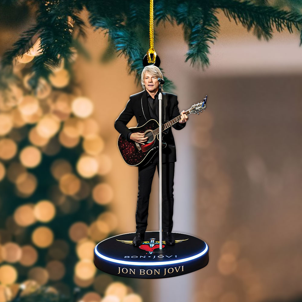 Bon Jovi Custom Shape 2-sided Acrylic Ornament – TANTN17762