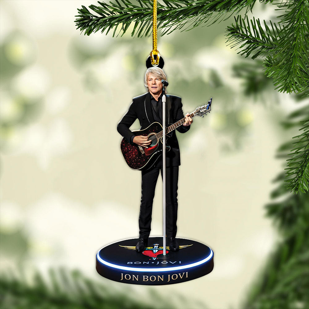 Bon Jovi Custom Shape 2-sided Acrylic Ornament – TANTN17762