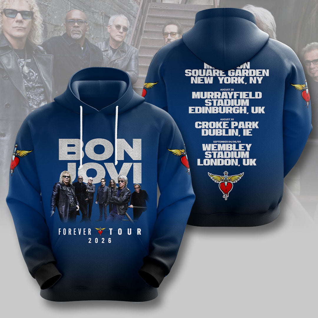Bon Jovi Forever Tour 2026 3D Apparel – HOATT19403