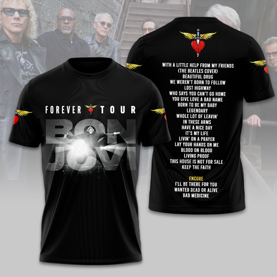 Bon Jovi Forever Tour 2026 3D Apparel – HOATT19401