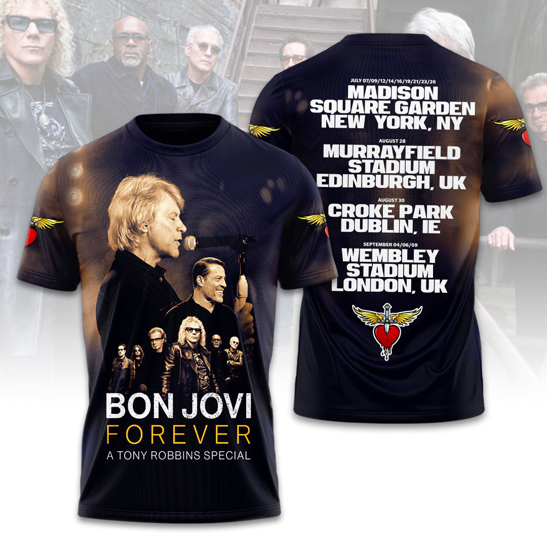 Bon Jovi Forever Tour 2026 3D Apparel – HOATT19741