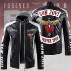 Bon Jovi 2D Leather Fleece Jacket – TANTN17979