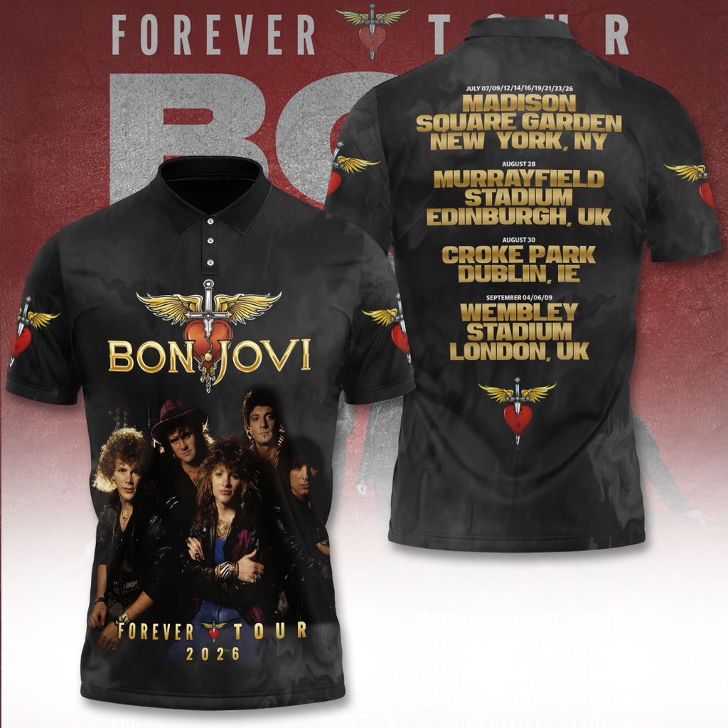 Bon Jovi Tour 2026 3D Apparel – TANTN24438