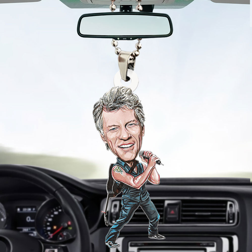 Bon Jovi Custom shape 2-sided Acrylic Car Ornament – HOATT14190