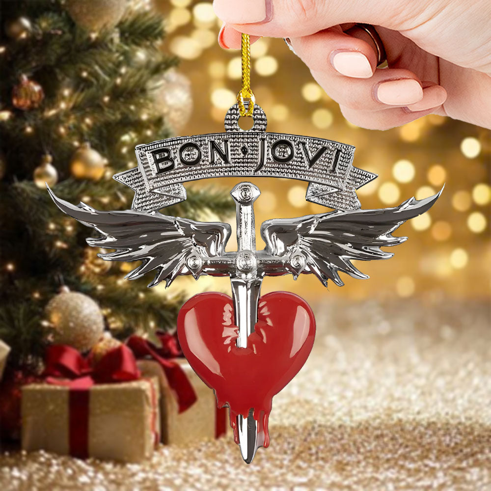 Bon Jovi Custom Shape 2-sided Acrylic Ornament – HOATT14153