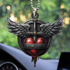 Bon Jovi Custom shape 2-sided Acrylic Car Ornament – TMTHU1827