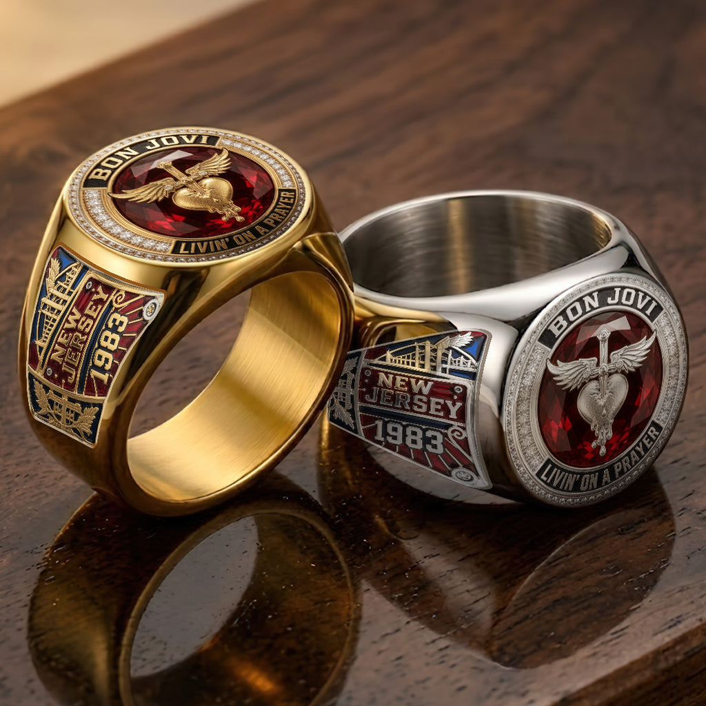 Bon Jovi 3D Engraved Ring – TANTN23921