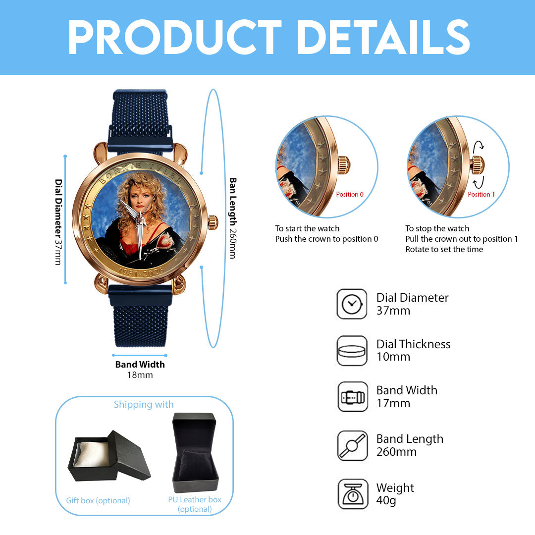 Bonnie Tyler Mesh Strap Quartz Watch – HOATT20236