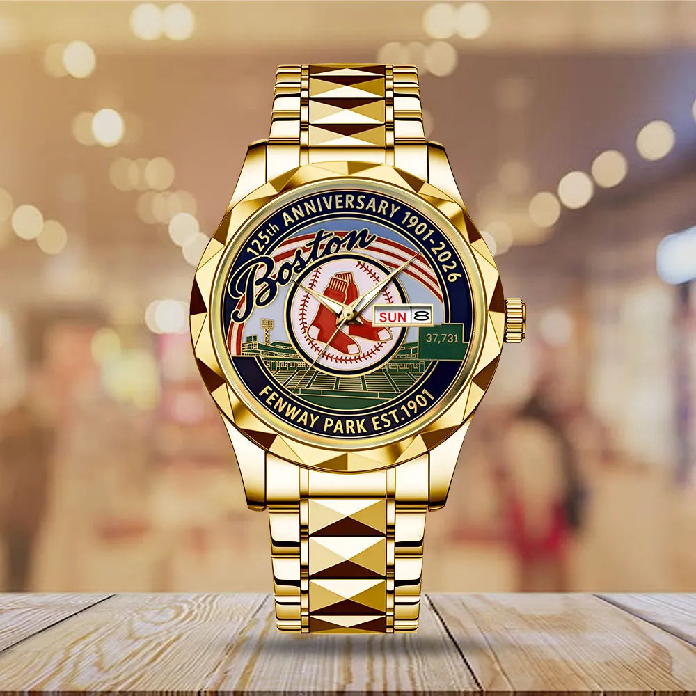 Boston Red Sox 125th Anniversary Alloy Luxury Quartz Watch – MAITM13660