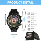 Boston Red Sox 125th Anniversary Black Stainless Steel Watch – MAITM13661