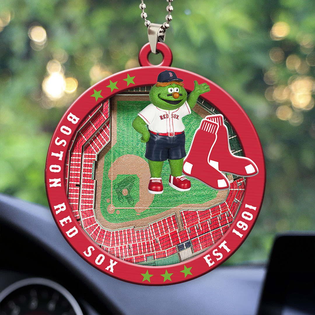 Boston Red Sox Custom shape 2-sided Acrylic Car Ornament – HOATT13035