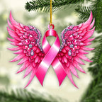 Breast Cancer Awareness Custom Shape 2-Side Printed Acrylic Ornament – GNE 1767